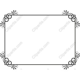 Elegant Frame with Decorative Swirls