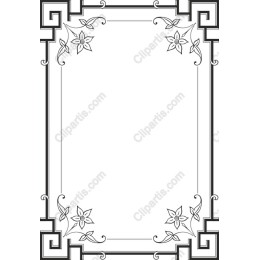 Elegant Floral Border
