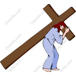Religious Figure Carrying Cross