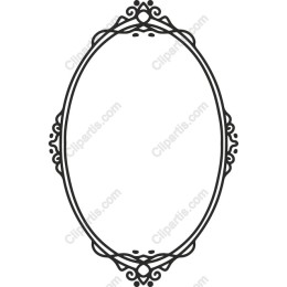 Ornate Oval Frame
