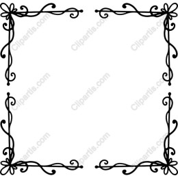 Elegant Black Decorative Frame