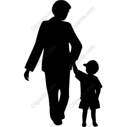 Parent and Child Walking