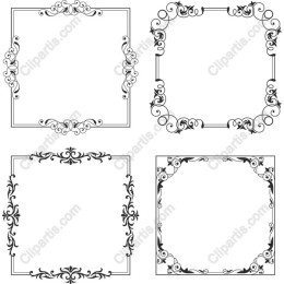 Elegant Ornate Frames Set