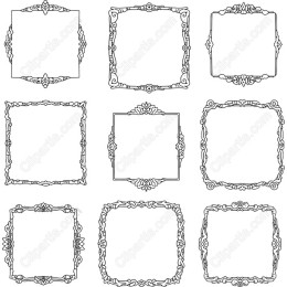 Vintage Ornate Frame Set