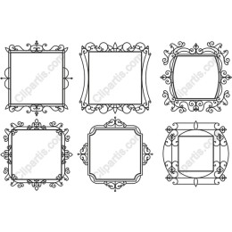 Ornate Decorative Frames Set