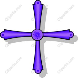 Purple Decorative Cross