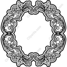 Ornate Floral Frame