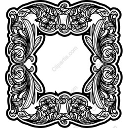 Ornate Floral Frame