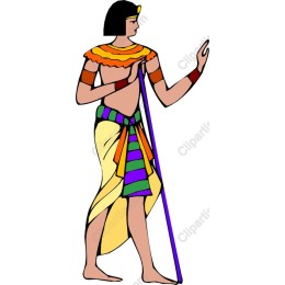 Vibrant Ancient Egyptian Figure