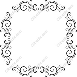 Elegant Ornamental Swirl Frame /