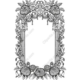 Vintage Floral Frame