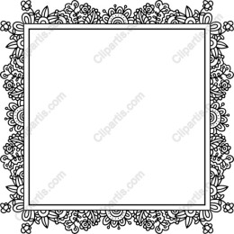 Elegant Floral Border