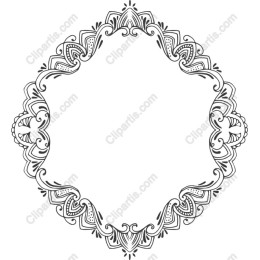 Ornate Floral Decorative Frame