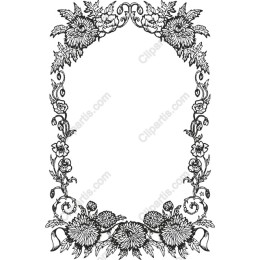 Exquisite Floral Frame