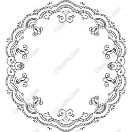 Elegant Ornamental Lace Frame
