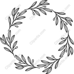 Botanical Wreath Clipart