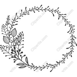 Elegant Floral Wreath