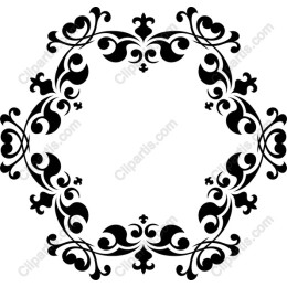 Ornate Decorative Frame in Black