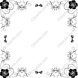 Elegant Floral Decorative Border
