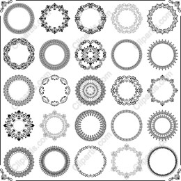 Elegant Black and White Borders Collection