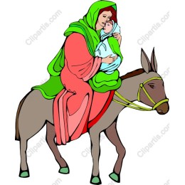 Heartwarming Mother and Child on Donkey