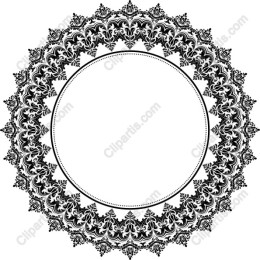 Black Floral Mandala