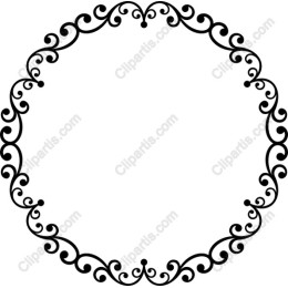 Elegant Decorative Circular Frame