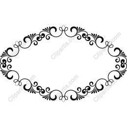 Elegant Black Floral Frame