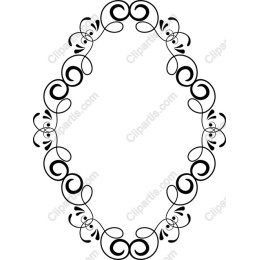 Elegant Black Ornate Frame