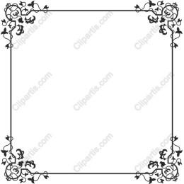 Elegant Floral Frame