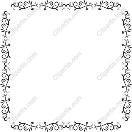 Elegant Black and White Decorative Frame
