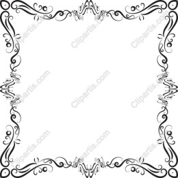 Elegant Floral Ornamental Border Frame