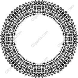 Intricate Black and White Mandala