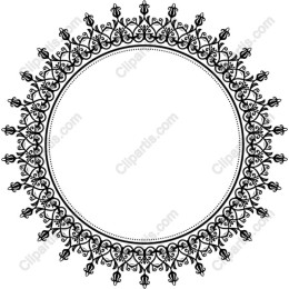 Ornate Circular Frame