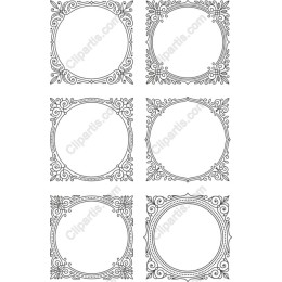 Ornate Decorative Frames Pack