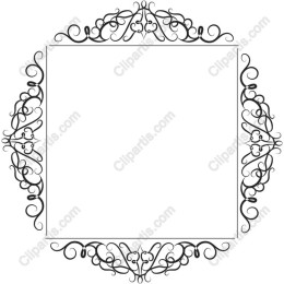 Elegant Black & White Decorative Frame