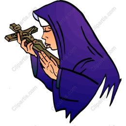 Prayerful Figure with Cross