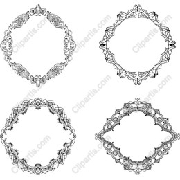 Elegant Decorative Frames Set