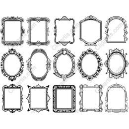 Elegant Black and White Frames Collection