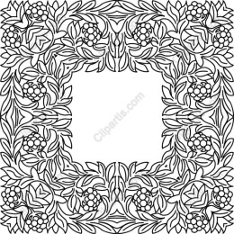 Elegant Floral Border
