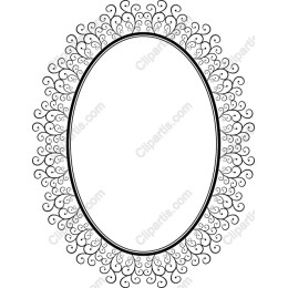 Ornate Oval Frame