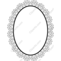 Ornate Oval Frame
