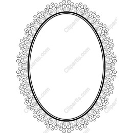 Elegant Ornate Oval Frame
