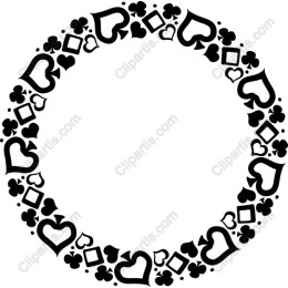 Playing Card Icon Circle