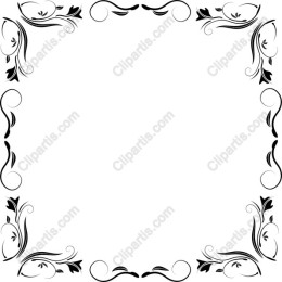 Elegant Floral Frame in and