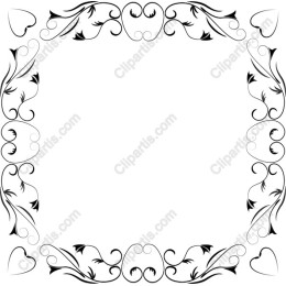 Elegant Floral Heart Frame