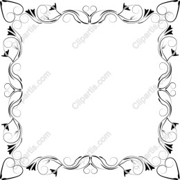 Elegant Decorative Floral Border