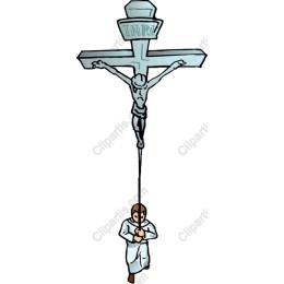 Monk Holding Crucifix
