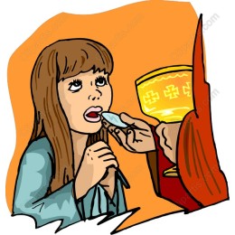 Young Girl Receiving Communion