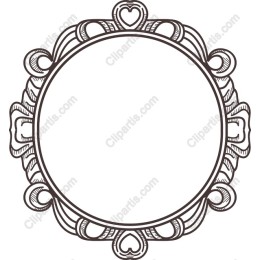 Heart-Embellished Decorative Frame